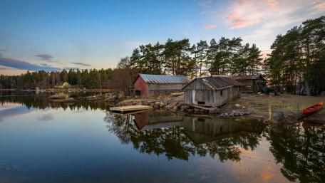 Coastline of the Baltic Sea in Mussalo (Finland) wallpaper