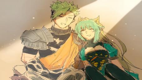 Anime couple together wallpaper