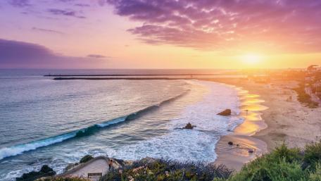 Empty beach wallpaper