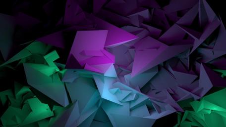 Geometric Origami Light Play wallpaper