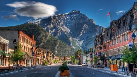 Banff Avenue at Banff Township wallpaper