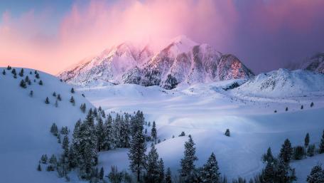 Eastern Sierra in winter wallpaper