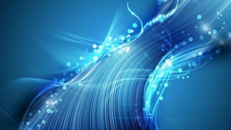 Flowing Blue Light Elegance wallpaper