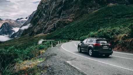Scenic Mountain Road Trip Wallpaper wallpaper