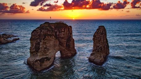 Pigeons' Rock (Beirut, Libanon) wallpaper