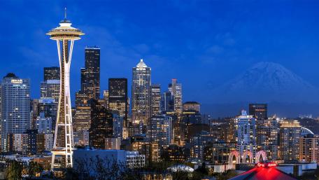 Space Needle, Seattle's famous tower wallpaper
