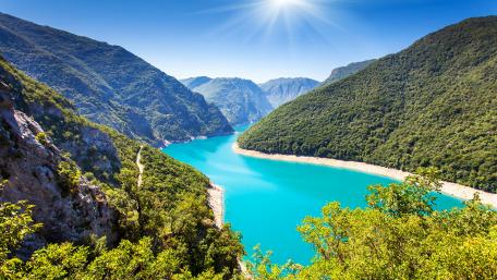 Piva Lake (Montenegro) wallpaper