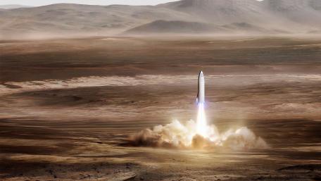 SpaceX - Mars launch wallpaper