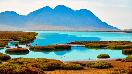 Las Salinas salt flats, Cabo de Gata-Nijar Natural Park wallpaper