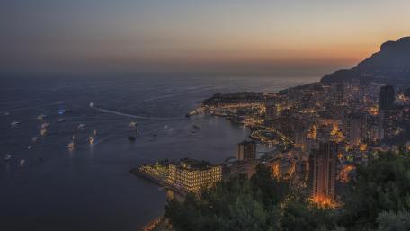 Monte Carlo at dusk wallpaper