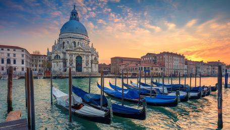 Santa Maria della Salute from Grand Canal wallpaper