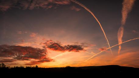 Sunset Skies Painted in Afterglow wallpaper