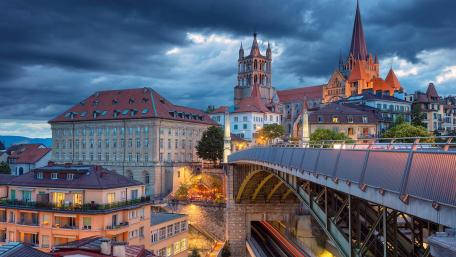 Lausanne Cathedral (Switzerland) wallpaper