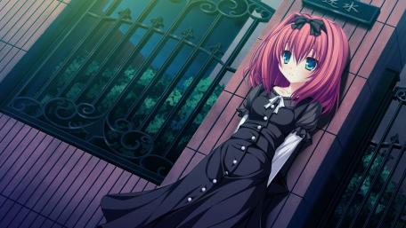 Mysterious Anime Girl at Twilight wallpaper