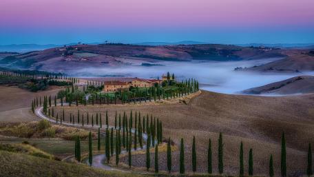 Tuscan autumn wallpaper