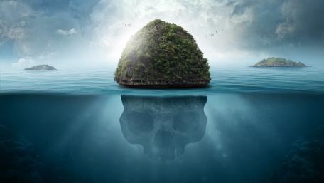 Underwater skull island wallpaper