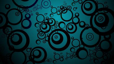 Vibrant Blue Circles on a Dynamic Background wallpaper