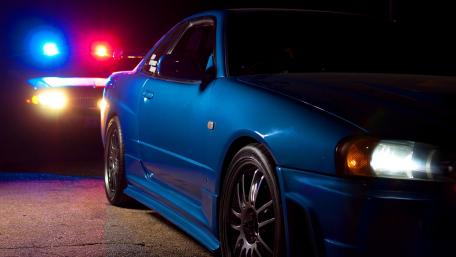 Midnight Pursuit Blue Power Nissan Spotlight wallpaper