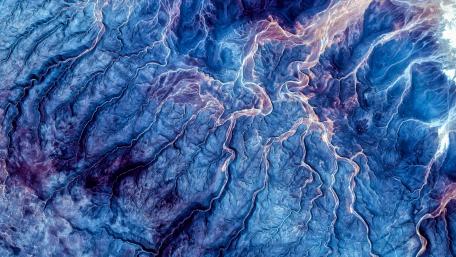 Frigid fields from the space wallpaper