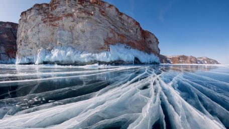 Frozen Lake Baikal wallpaper