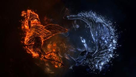 Yin and yang wallpaper