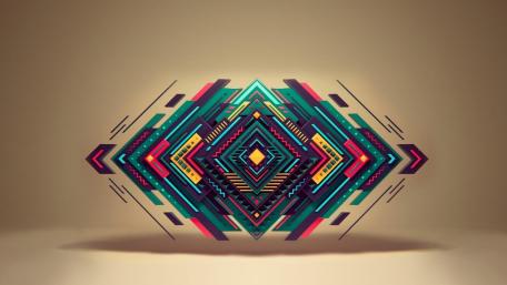 Symmetrical Geometric Harmony wallpaper