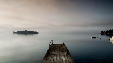 Dark lake wallpaper