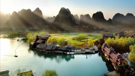 Karst Mountains of Guangxi wallpaper