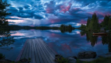 Ringerike blue hour wallpaper