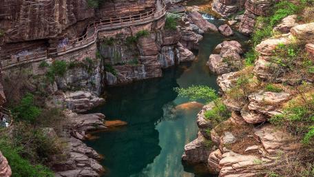 Yuntai Mountain canyon wallpaper