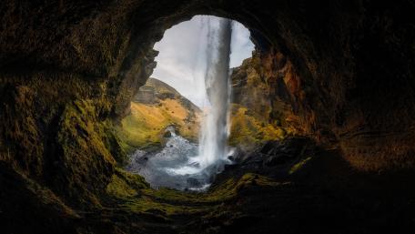 Kvernufoss (Skogar, Iceland) wallpaper
