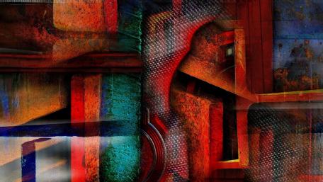 Dynamic Fusion of Colors and Textures wallpaper