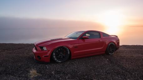 Red Ford Mustang wallpaper