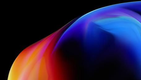 Radiant Waves of Colorful Light wallpaper