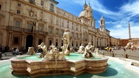Fontana del Moro at Piazza Navona wallpaper