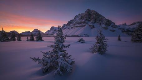 Banff at winter wallpaper