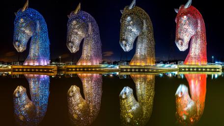 The Kelpie repeat (Scotland) wallpaper