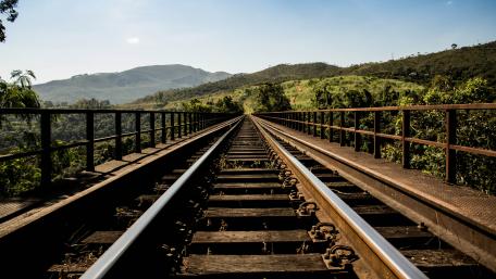 Railway track wallpaper