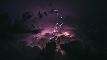 Electric Dreams in a Thunderous Night wallpaper