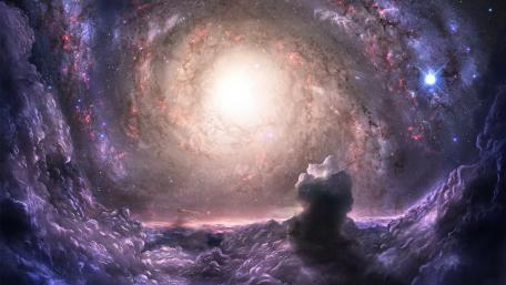 Majestic Spiral of Celestial Wonders wallpaper