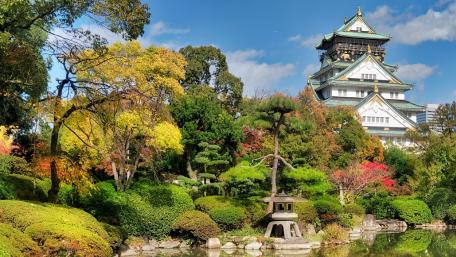 Osaka Castle park wallpaper