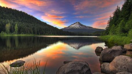 Mount Hood from Trillium Lake wallpaper