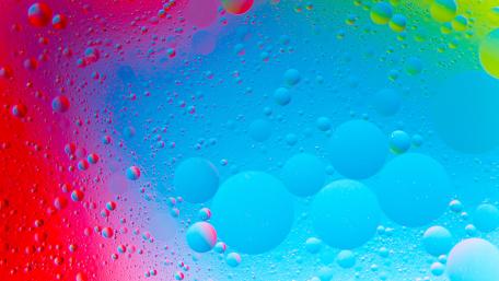 Colorful bubbles wallpaper
