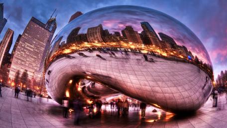 Cloud Gate (The Bean) wallpaper