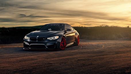 Sleek Performance BMW at Sunset wallpaper
