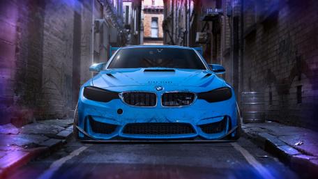 Urban Elegance in Blue wallpaper