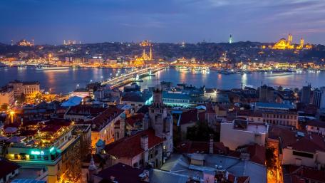 Golden Horn and Galata Bridge wallpaper