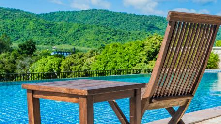 View of the green mountains wallpaper