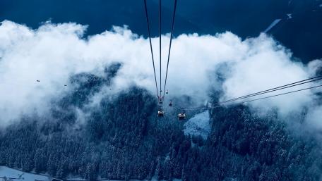 Majestic Winter Escape Above the Clouds wallpaper