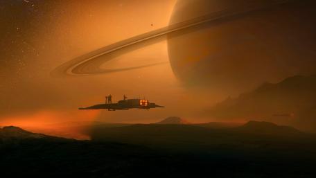 Floating Realms of the Ringed World wallpaper